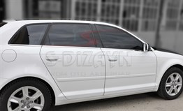 S-Dizayn Audi A3 Krom Cam Çıtası 6 Prç 2004-2012