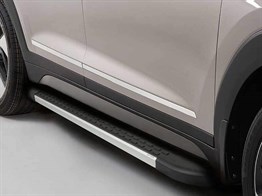 Omsa Line Peugeot 5008 Yan Basamak 2017 Sonrası Nevada Mat Alüminyum Alınlı Yan Koruma Basamak